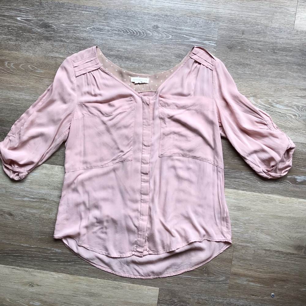 Edme & Esyllte | Big Pockets Ruffle Blouse